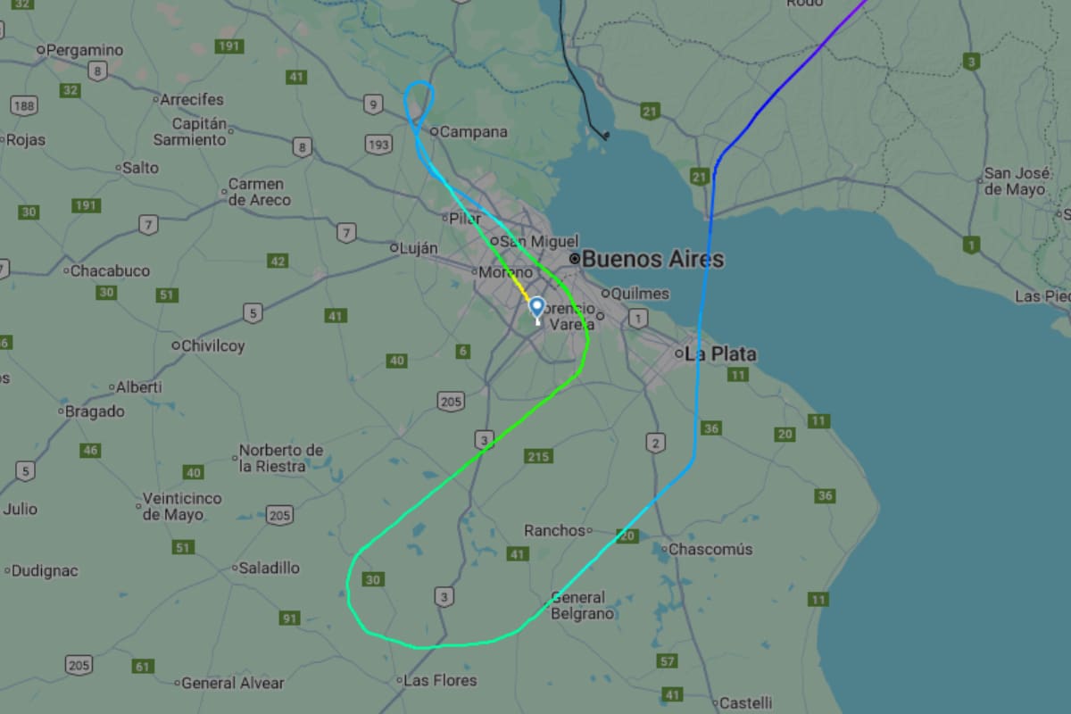 Un avión de Ethiopian Airlines sobrevoló el Conurbano a baja altura por una emergencia