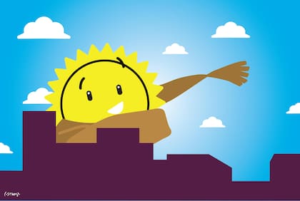 El sol y el fresco van y vienen