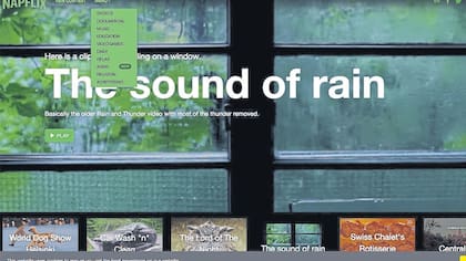 El sonido de la lluvia a través de la ventana, entre los videos más vistos