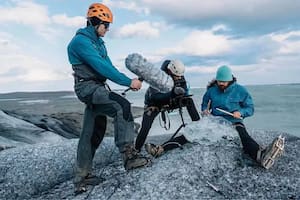 "El sonido puede enseñarnos mucho sobre los glaciares", explicó Vlasis