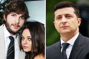 El llamado del presidente de Ucrania a Mila Kunis y Ashton Kutcher