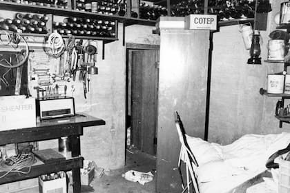 El sótano de la casa de los Puccio escondía un pequeño habitáculo detrás de un armario