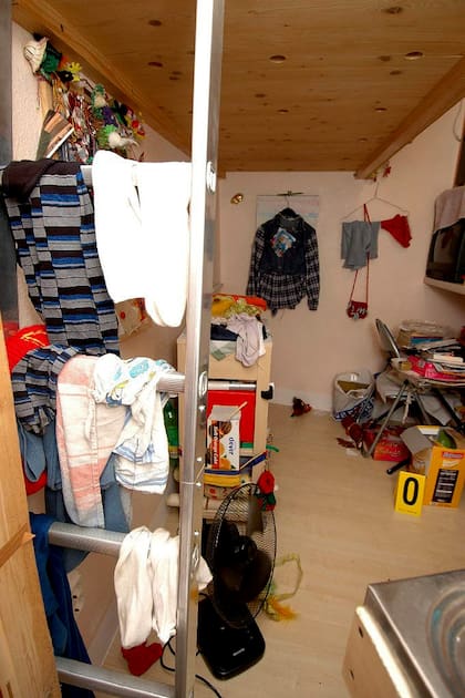 El sótano en el cual fue secuestrada