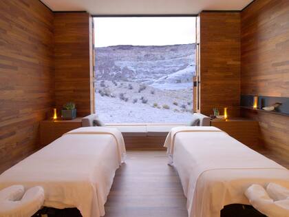 El spa de Amangiri es muy solicitado por sus tratamientos que utilizan ingredientes naturales del desierto.