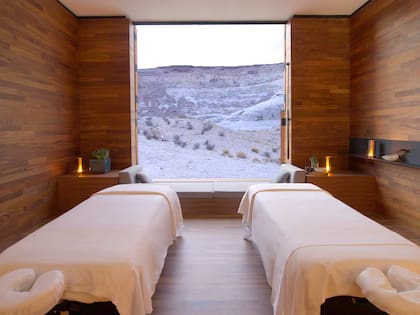 El spa de Amangiri es muy solicitado por sus tratamientos que utilizan ingredientes naturales del desierto.