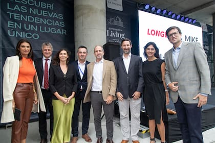 El staff completo de LA NACION en Experiencia Living, el evento que se realiza en Distrito Quartier junto a Spina, el desarrollador del proyecto y el funcionario porteño Felipe Miguel