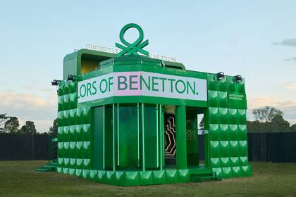 El stand de Benetton fue un espacio multisensorial inigualable.