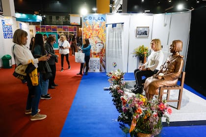 El stand de Corea, que este año celebra los 60 años de la llegada de la inmigración coreana a la Argentina