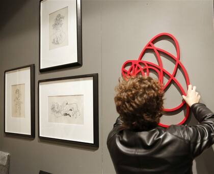 El stand de Del Infinito fue protagonista con una serie de Vasarely