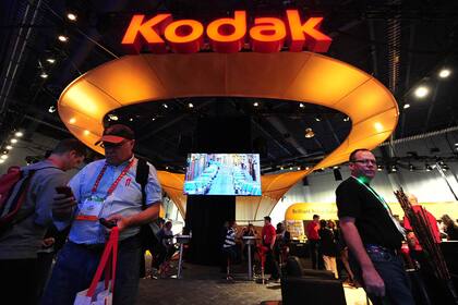El stand de Kodak durante la International Consumers Electronics (CES) 2012 en Las Vegas