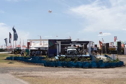 El stand de Mirgor en Expoagro; la compañía participó por primera vez de la muestra