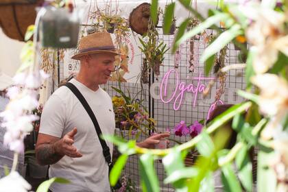 El stand de Ogata, con sus bellas orquídeas, fue de alto tránsito.