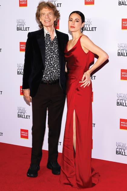 El stone Mick Jagger asistió junto a su prometida, la bailarina Melanie Hamrick, madre de su octavo hijo, Deveraux Octavian