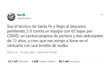 El streamer imaginó cómo sería estar en la piel del entrenador colombiano durante el entretiempo