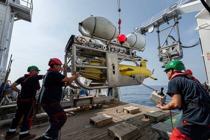 El submarino no tripulado AsterX participó de la búsqueda del Minerve