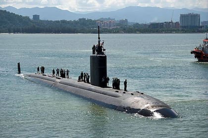 El submarino USS Greeneville (SSN 772) en Malasia en el año 2018