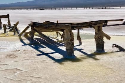 El suelo de Saltdale está lleno de crestas de barro salino que parecen arenas movedizas