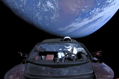 El supuesto asteroide era en realidad el Tesla Roadster lanzado al espacio por SpaceX en 2018 (Foto SpaceX)