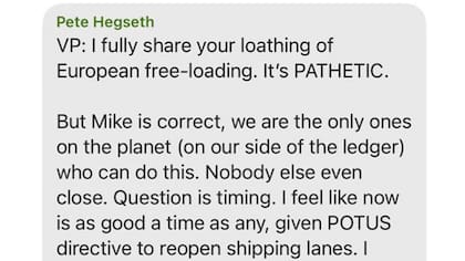 El supuesto chat filtrado.