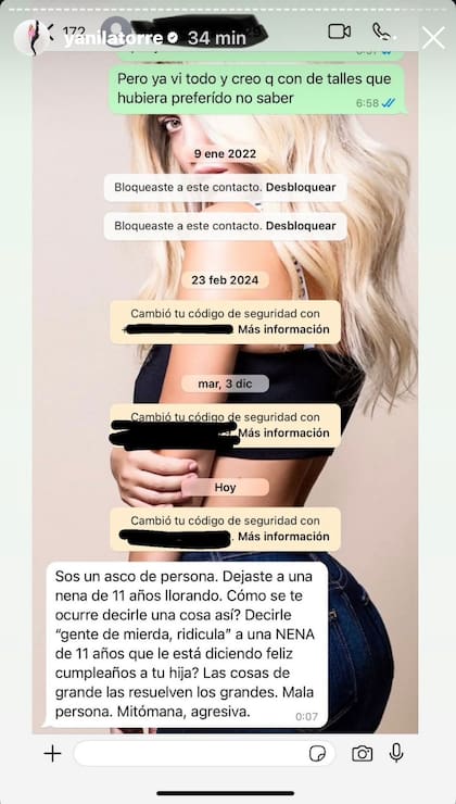 El supuesto chat entre Wanda Nara y la China Suárez