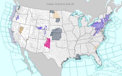 El sur de Texas y Oklahoma experimentarán temperaturas atípicas para el inicio de marzo
