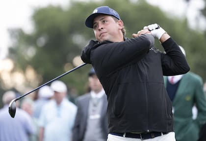 El swing de Mateo Pulcini, que sintió la presencia del público ya desde el primer día de práctica