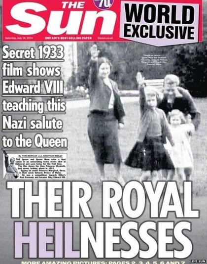 El tabloide "The Sun" publicó una imagen tomada en 1933, cuando la Reina tenía 7 años, en los jardines del castillo de Balmoral