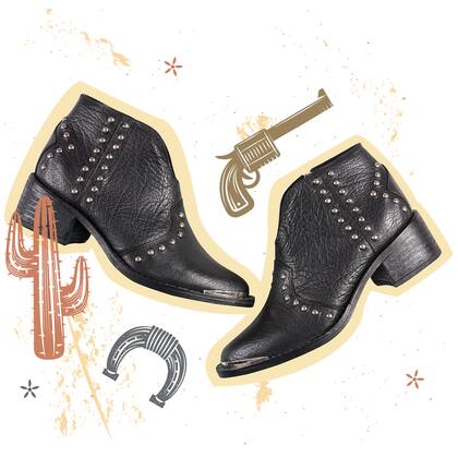 El taco bajo y cuadrado de las texanas es ideal para transitar todo el día con total comodidad