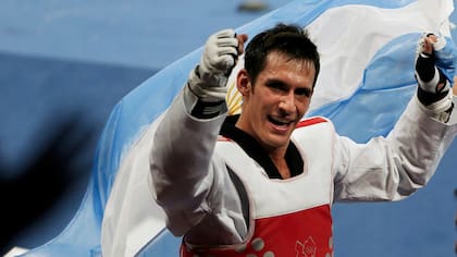 Crismanich en su momento histórico: cuando ganó la medalla de oro en Londres 2012