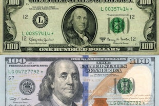 El tamaño de Benjamin Franklin le valió a los dólares las categorías de "cara chica" y "cara grande".