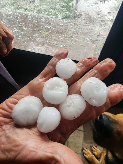 El tamaño del granizo en el AMBA