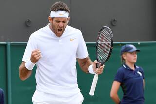 Wimbledon: Del Potro le ganó a Simon y mañana jugará contra Nadal en cuartos