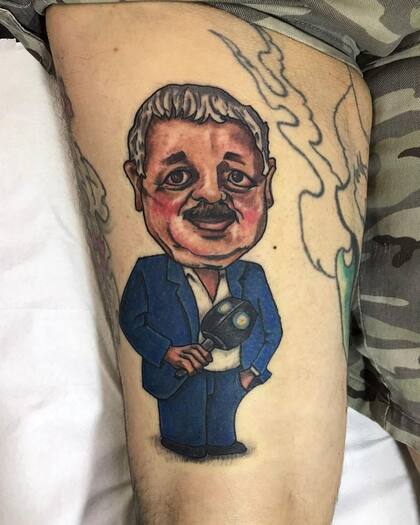 El tatuaje dedicado a Tití Fernández