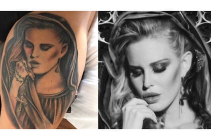 El tatuaje que finalmente quedó en la pierna del futbolista