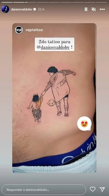 El tatuaje que se hizo Daniel Osvaldo tras su separación de Gianinna Maradona