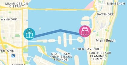 El taxi acuático conectará Miami con Miami Beach