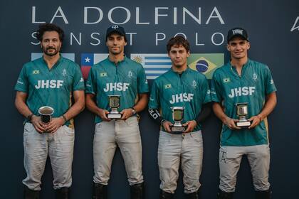 El team de JHSF: Rico Mansur, Marcelo Camargo, Lukin Monteverde y Jeta Castagnola.