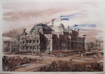 El Teatro Colón de Tamburini.