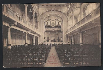 El teatro el día de su inauguración, en 1915 (Gentileza Colegio San José)