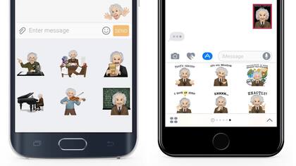 El teclado con los dibujos funciona tanto en Android como en el iPhone