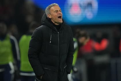 El tcnico del PSG Luis Enrique da instrucciones durante el partido contra Paris FC, el domingo 4 de enero de 2026