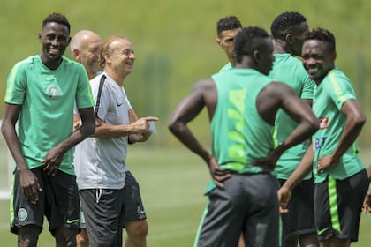 Nigeria es pura sonrisa y diversión antes del partido ante la Argentina
