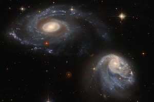 NASA: el telescopio espacial Hubble detectó la interacción entre dos galaxias