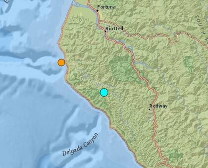 El temblor más fuerte de las últimas 24 horas en territorio continental estadounidense fue uno ocurrido cerca de Shelter Cove, California