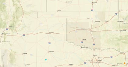 El temblor más fuerte de las últimas 24 horas en territorio continental estadounidense fue uno ocurrido en Welch, Texas