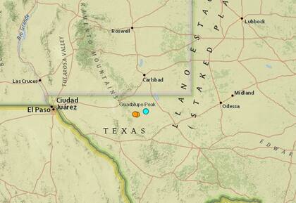 El temblor más fuerte de las últimas 24 horas en territorio continental estadounidense fue uno ocurrido cerca de Toyah, en Texas