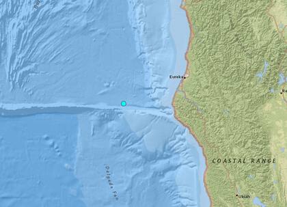 El temblor más fuerte de las últimas 24 horas en territorio continental estadounidense fue uno ocurrido cerca de Petrolia, California
