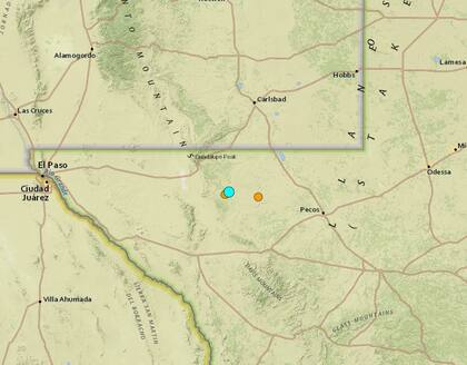 El temblor más fuerte de las últimas 24 horas en territorio continental estadounidense fue uno ocurrido cerca de Whites City, Nuevo México