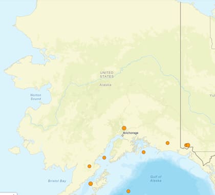 El temblor más fuerte de las últimas 24 horas se produjo en Alaska