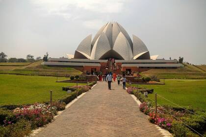 El Templo del Loto, un santuario Bahaí en Nueva Delhi